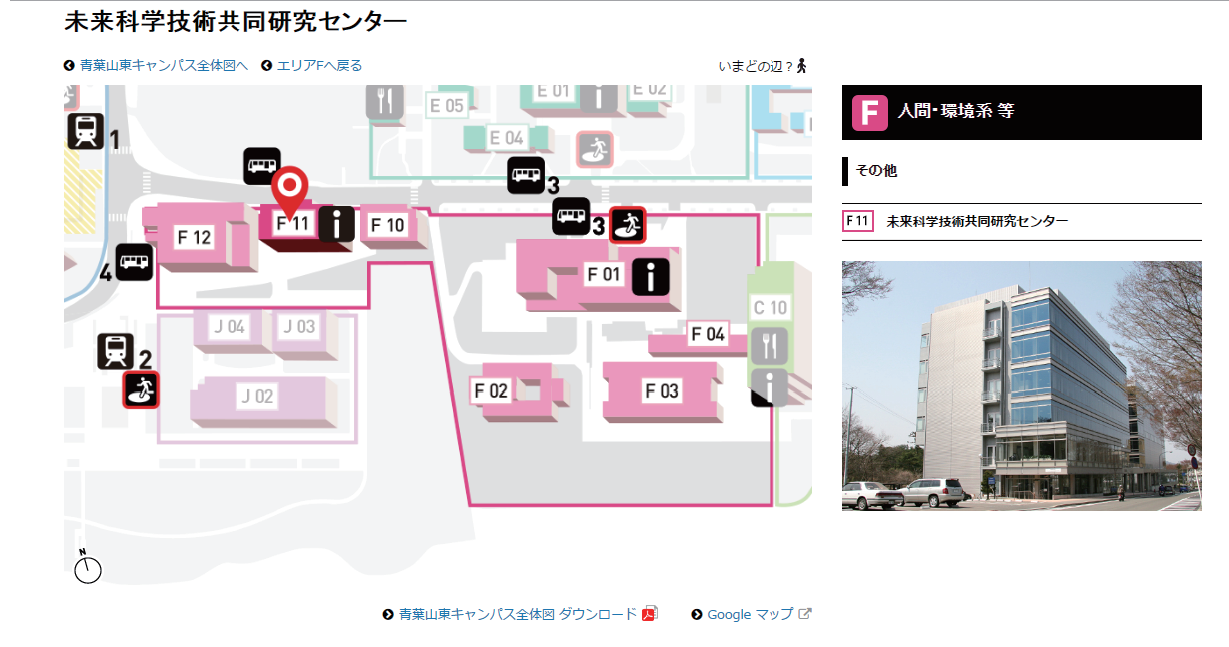 東北大学キャンパスマップ